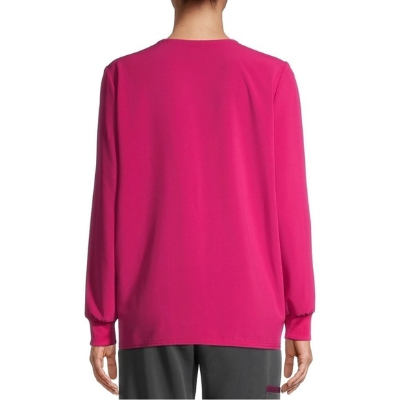 Scrubstar Scrub Jacket Size XS Wild Strawberry Pink 4-way stretch Active NWT - Picture 3 of 7